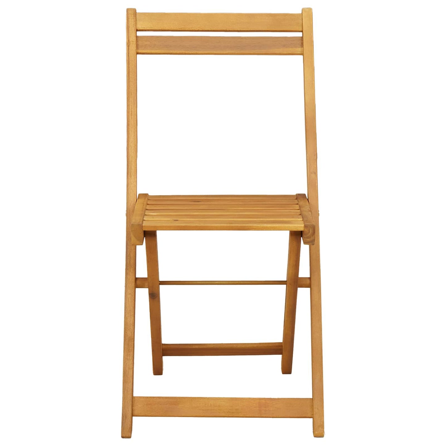 vidaXL Outdoor Bistro Chairs Folding 8 pcs Natural 40 x 53 x 80 cm