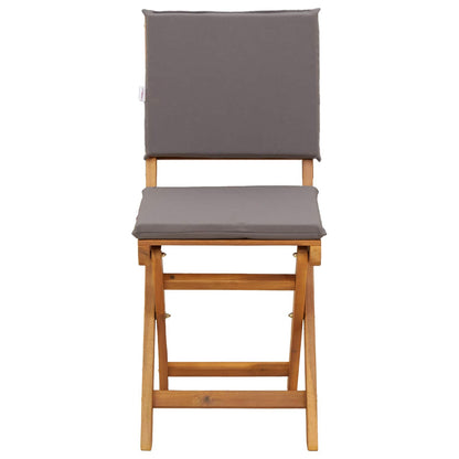 vidaXL Garden Chair 8 pcs Dark Grey 38 x 46 x 85 cm Solid Acacia Wood
