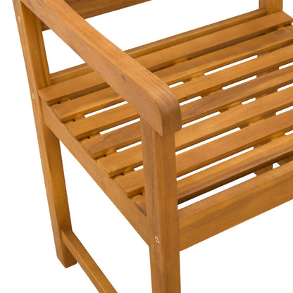 vidaXL Outdoor Bench 6 pcs Natural 56 x 55.5 x 90 cm Solid Acacia Wood