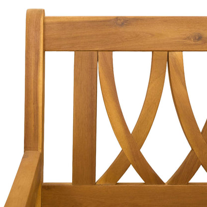 vidaXL Outdoor Bench 6 pcs Natural 56 x 55.5 x 90 cm Solid Acacia Wood