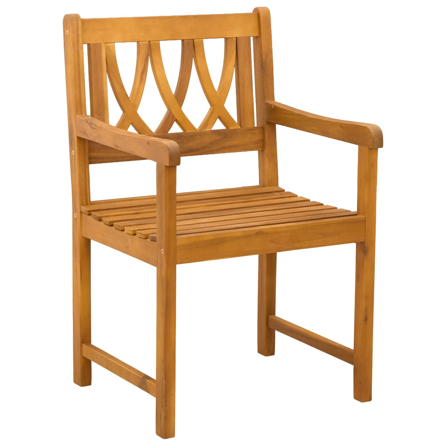 vidaXL Outdoor Bench 6 pcs Natural 56 x 55.5 x 90 cm Solid Acacia Wood