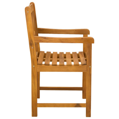 vidaXL Outdoor Bench 6 pcs Natural 56 x 55.5 x 90 cm Solid Acacia Wood