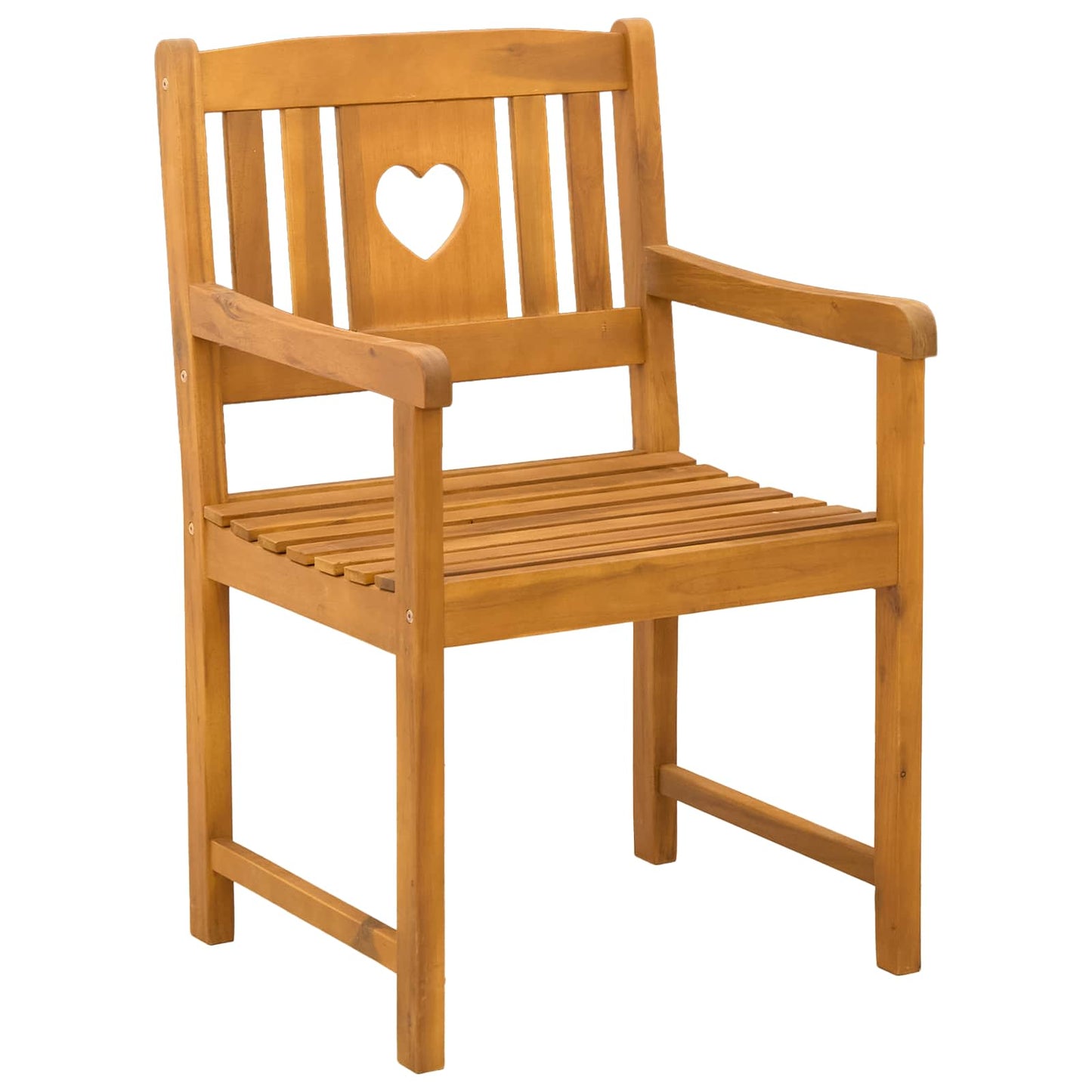 vidaXL Garden Chairs 6 pcs Natural Solid Acacia Wood