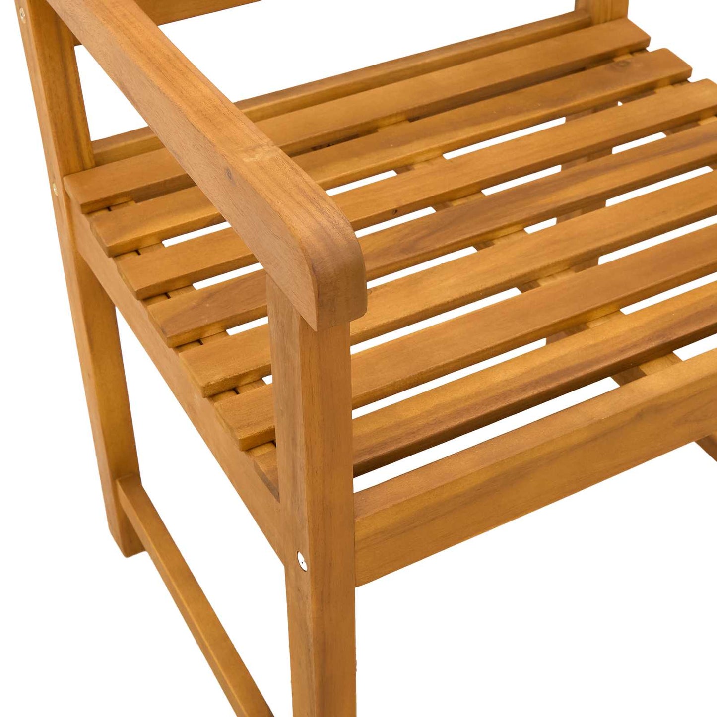vidaXL Garden Chairs 8 pcs Natural Solid Acacia Wood