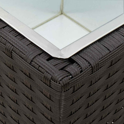 vidaXL Outdoor Set 3 pcs Black Metal