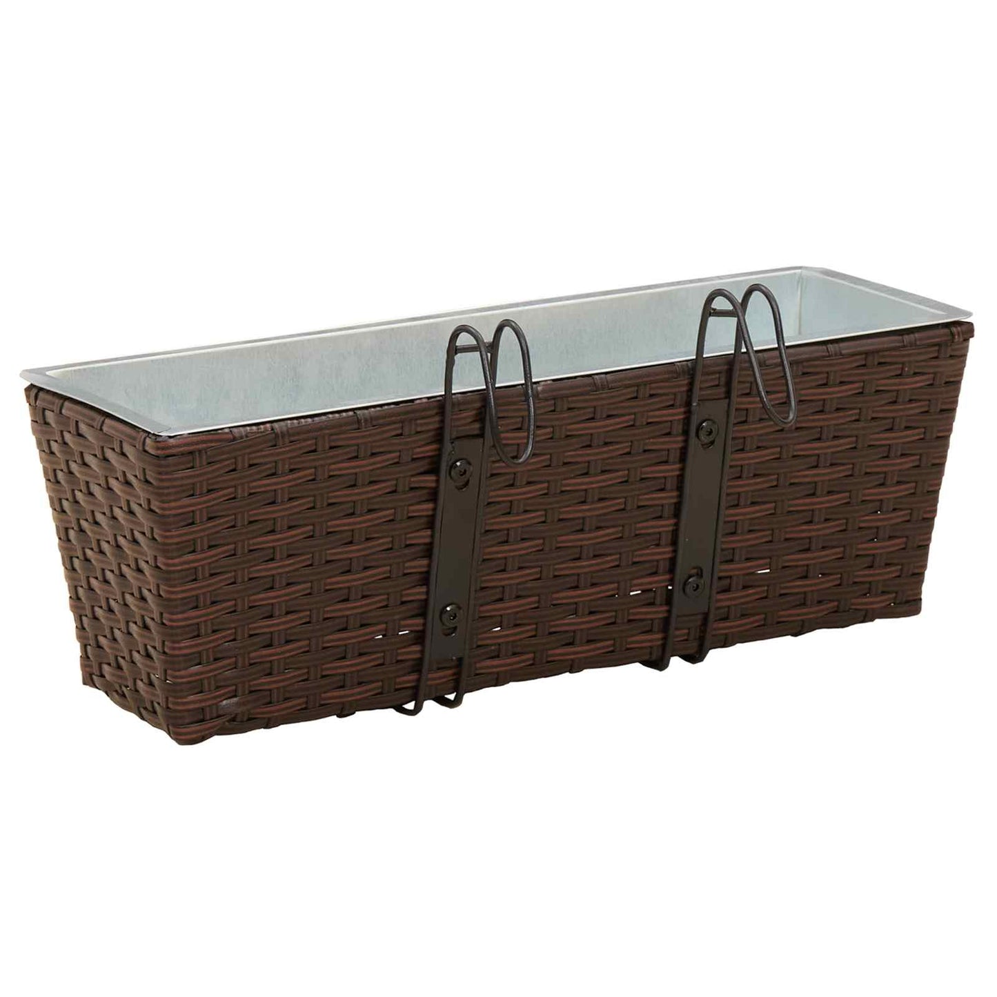 vidaXL Railing 2 pcs 50 x 17 x 17 cm Metal