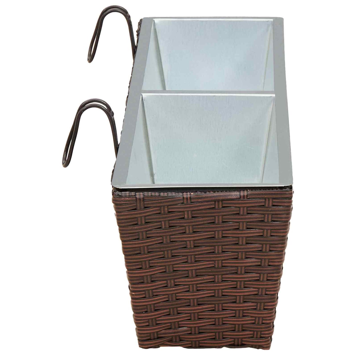 vidaXL Railing 2 pcs 80 x 17 x 17 cm Metal