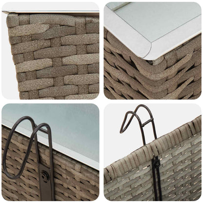 vidaXL Railing 2 pcs 80 x 17 x 17 cm Metal