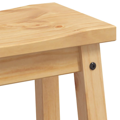 vidaXL Bar Stool 2 pcs Honey Wax 44 x 30 x 63 cm Solid-Pine