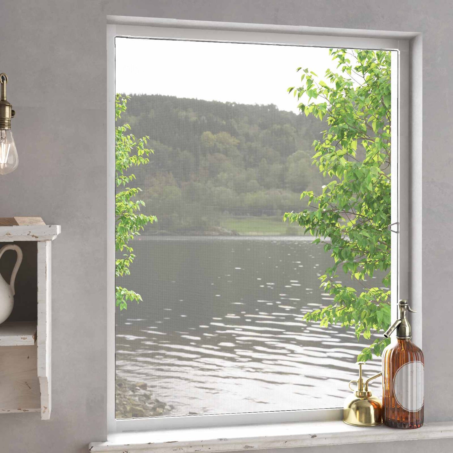 vidaXL Insect Screen for Windows White 130 x 150 cm
