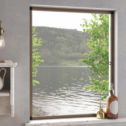 vidaXL Insect Screen for Windows Brown 120 x 140 cm