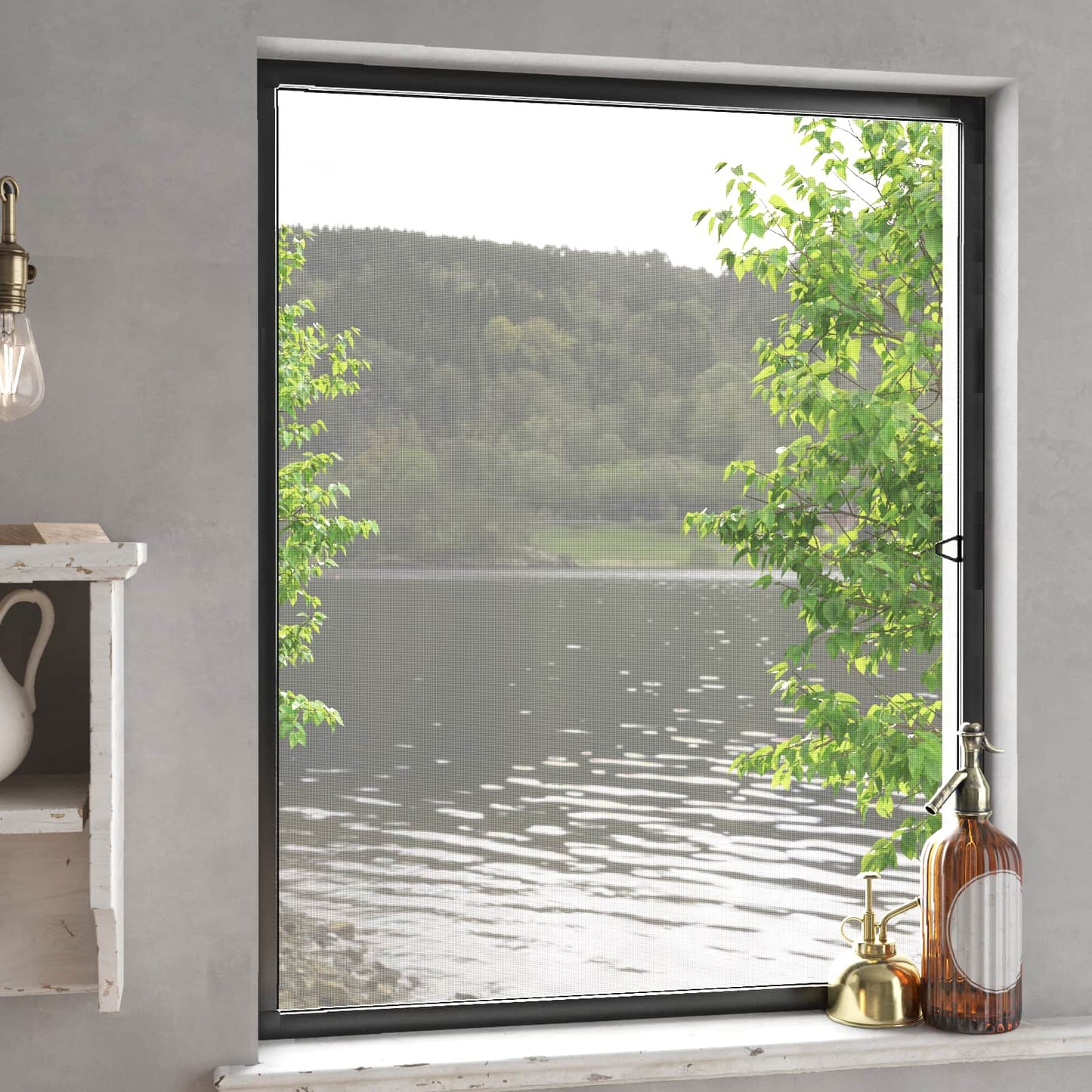 vidaXL Insect Screen for Windows Anthraciate 130 x 150 cm
