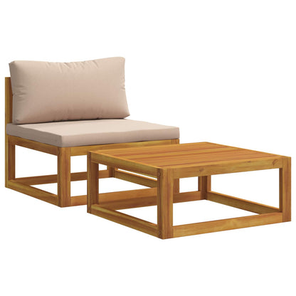 vidaXL 2 pcs Sectional Sofa Set with Cushions