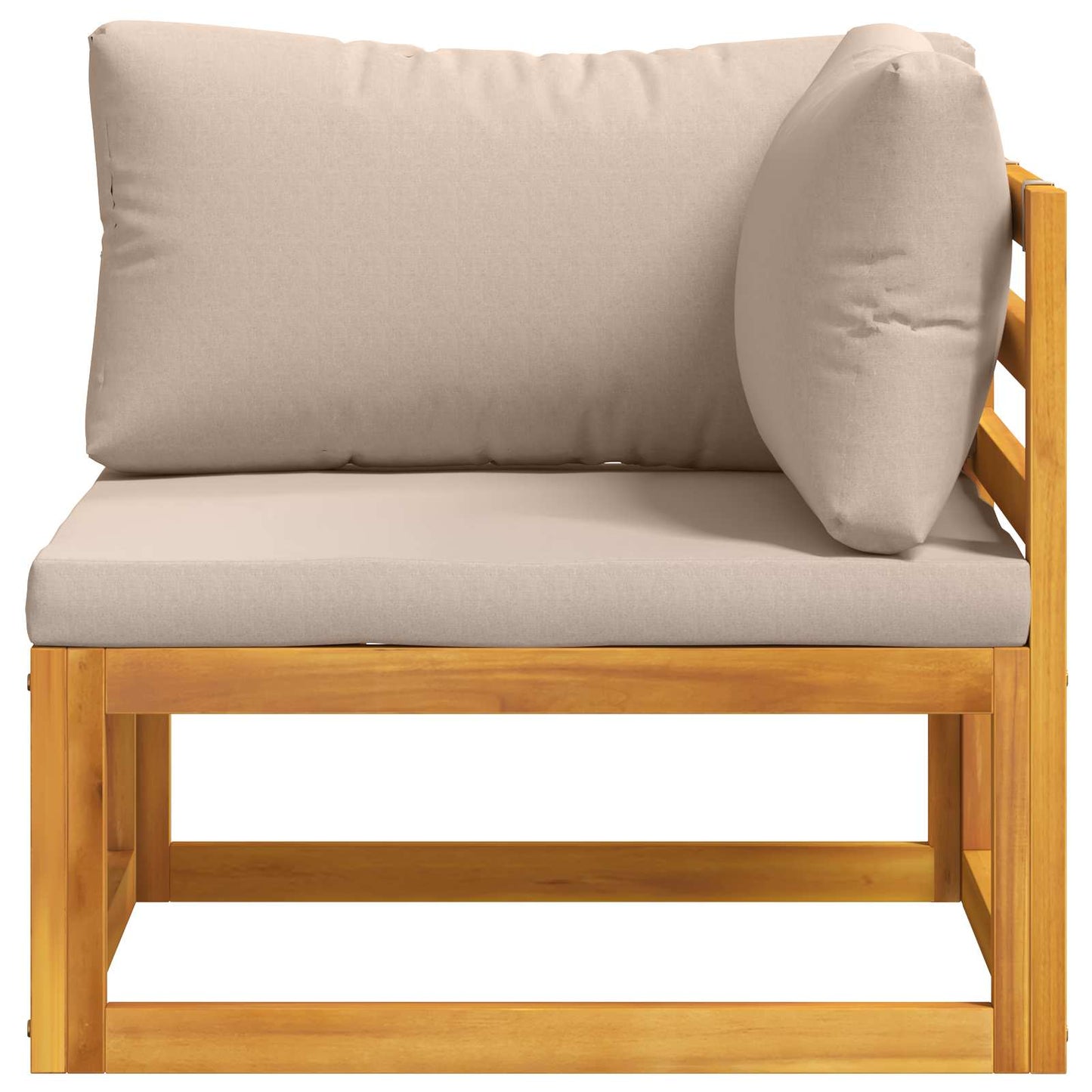 vidaXL Sectional Corner Sofa with Cushions Natural