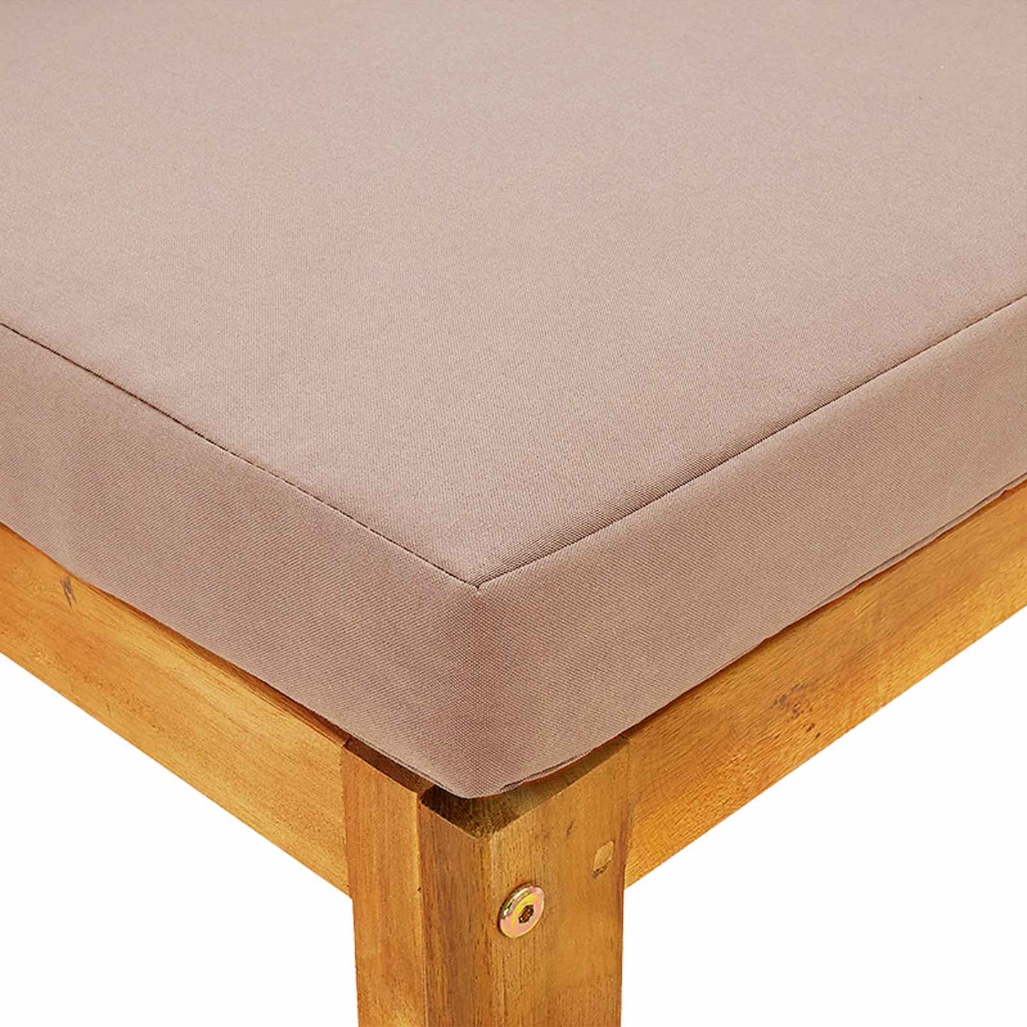 vidaXL Sectional Middle Sofa with Cushions 100% polyester Solid Acacia
