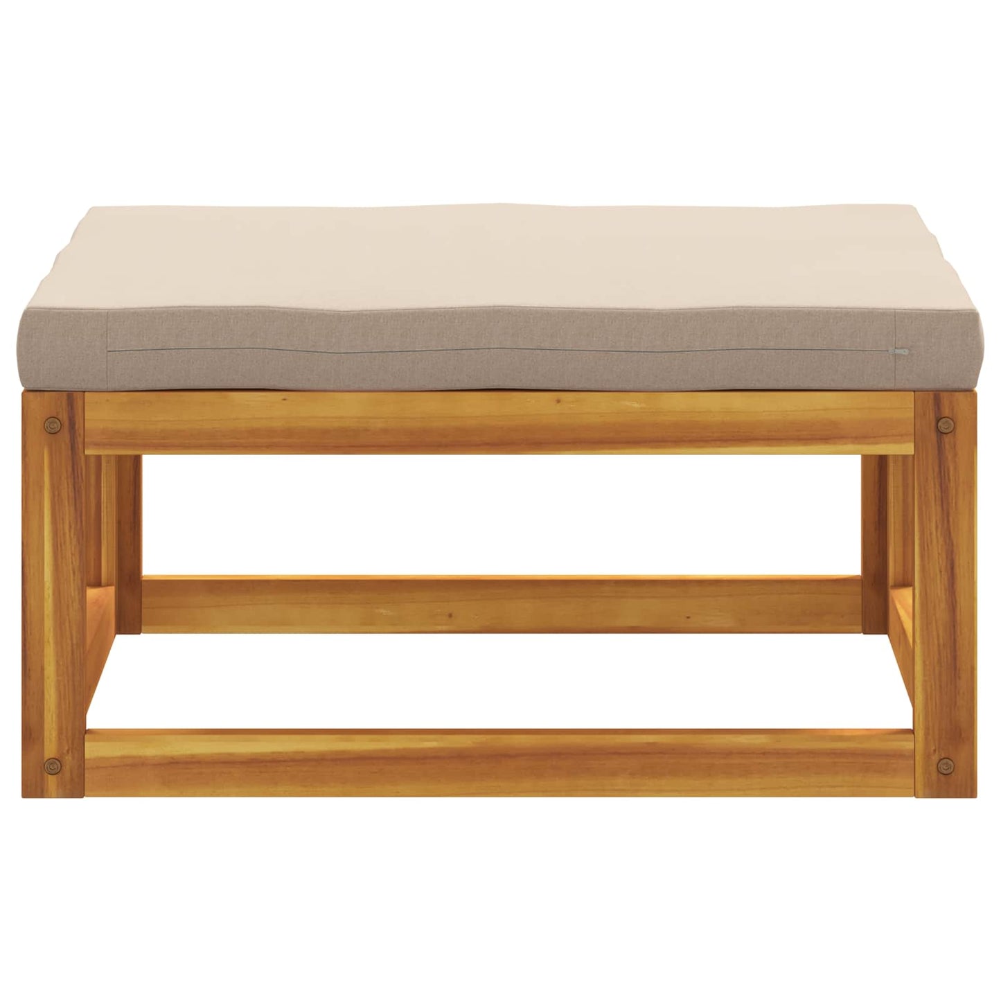 vidaXL Sectional Footrest with Cushions 100% polyester Solid Acacia