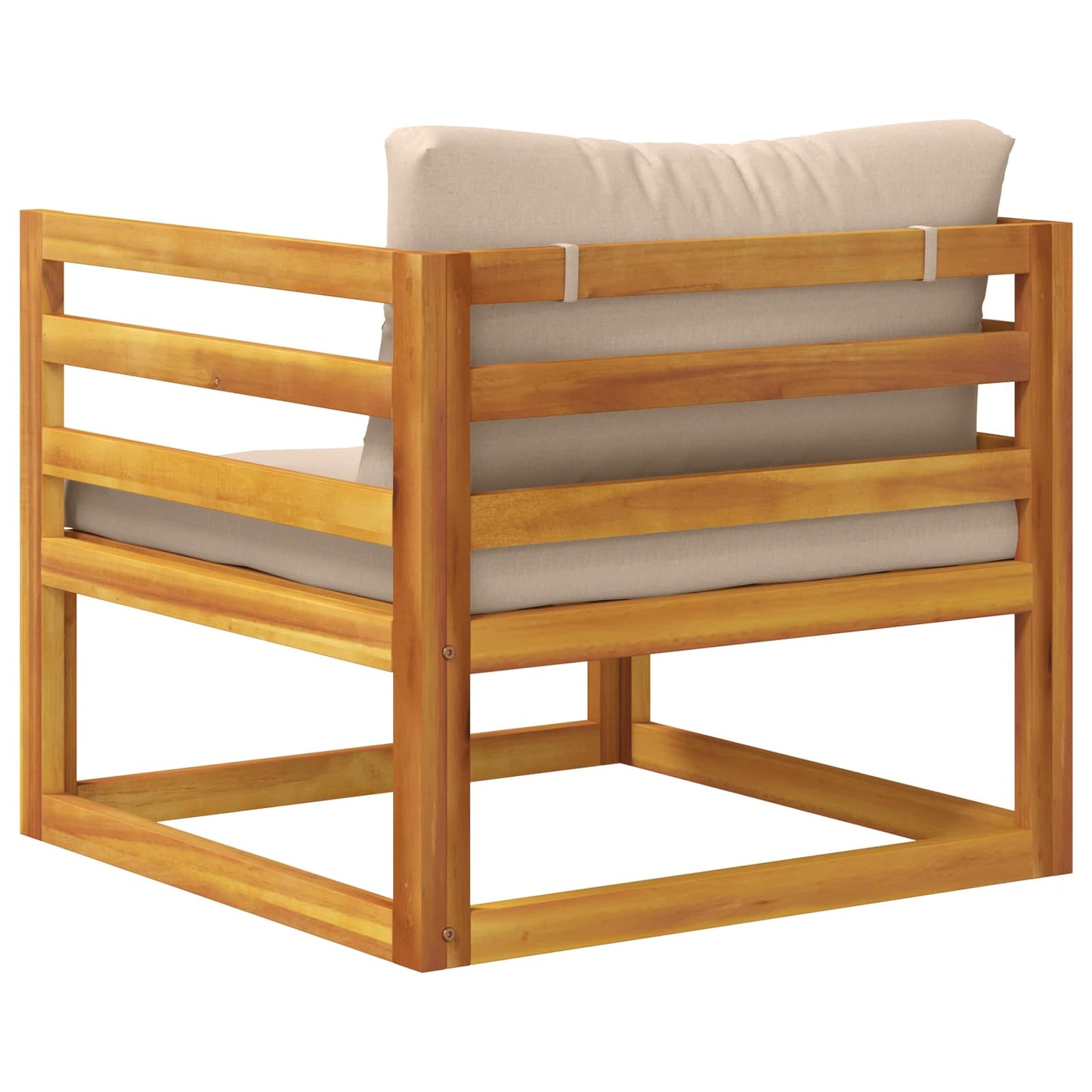 vidaXL Sectional Corner Sofa with Cushions Natural