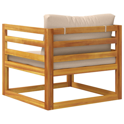 vidaXL Sectional Corner Sofa with Cushions Natural