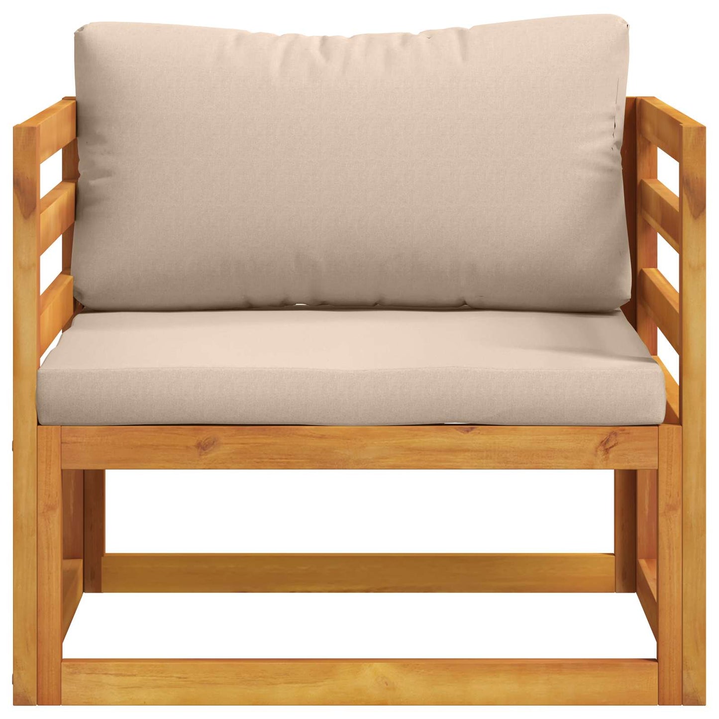 vidaXL Sectional Corner Sofa with Cushions Natural