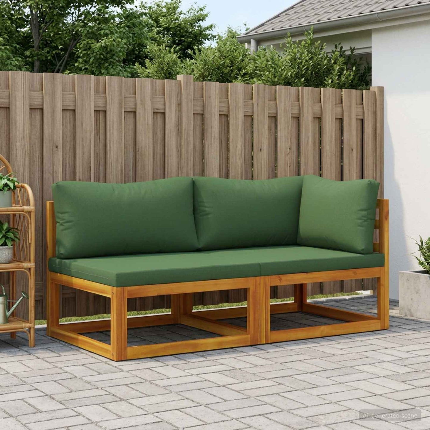 vidaXL Sectional Sofa Set with Cushions 2 pcs 2-Seater