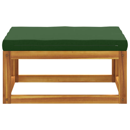 vidaXL Sectional Footrest with Cushions 100% polyester Solid Acacia