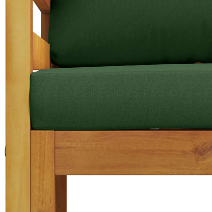 vidaXL Sectional Armchair with Cushions 100% polyester Solid Acacia