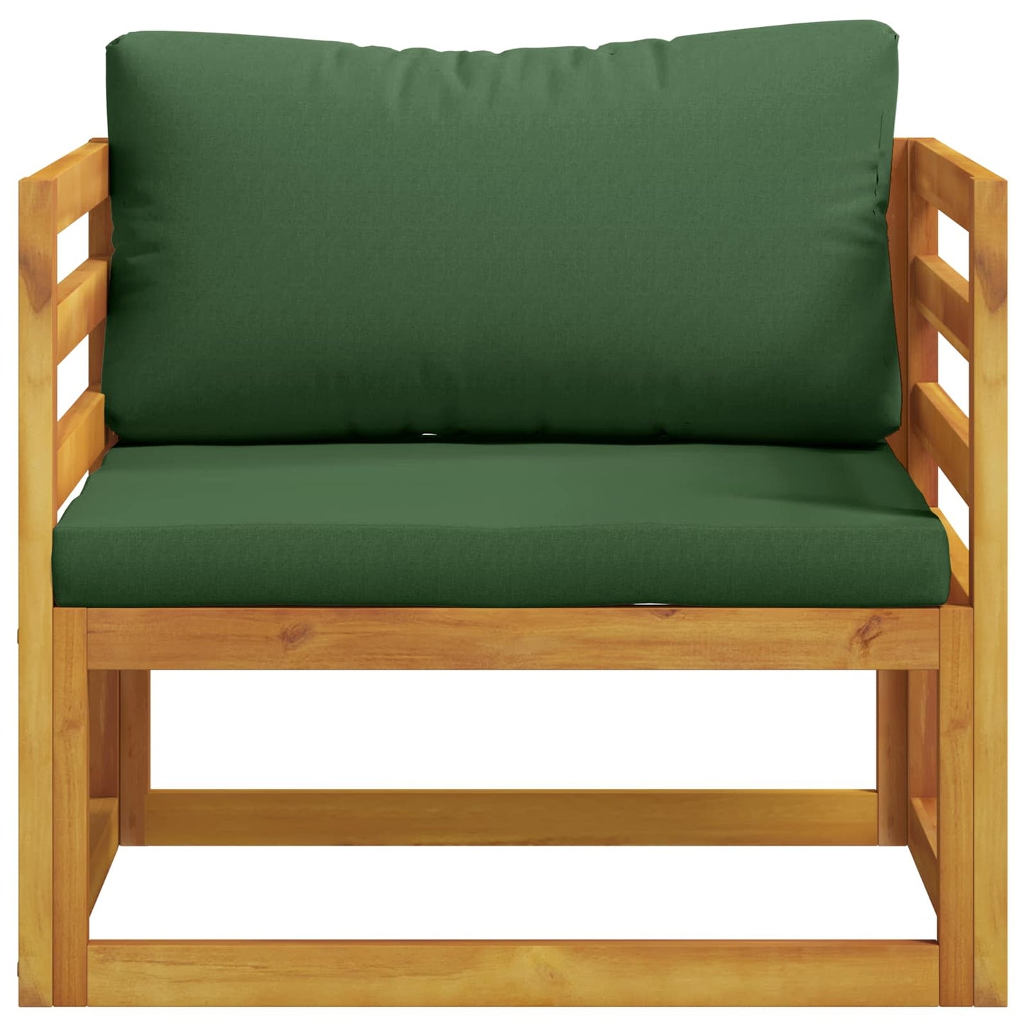 vidaXL Sectional Armchair with Cushions 100% polyester Solid Acacia