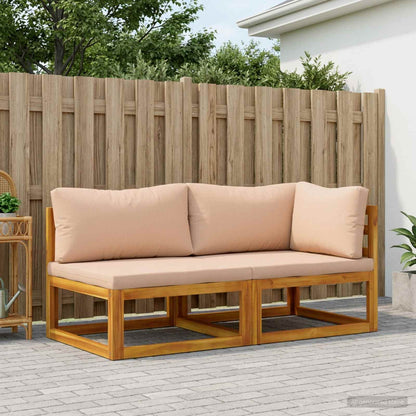 vidaXL Sectional Sofa Set with Cushions 2 pcs 2-Seater