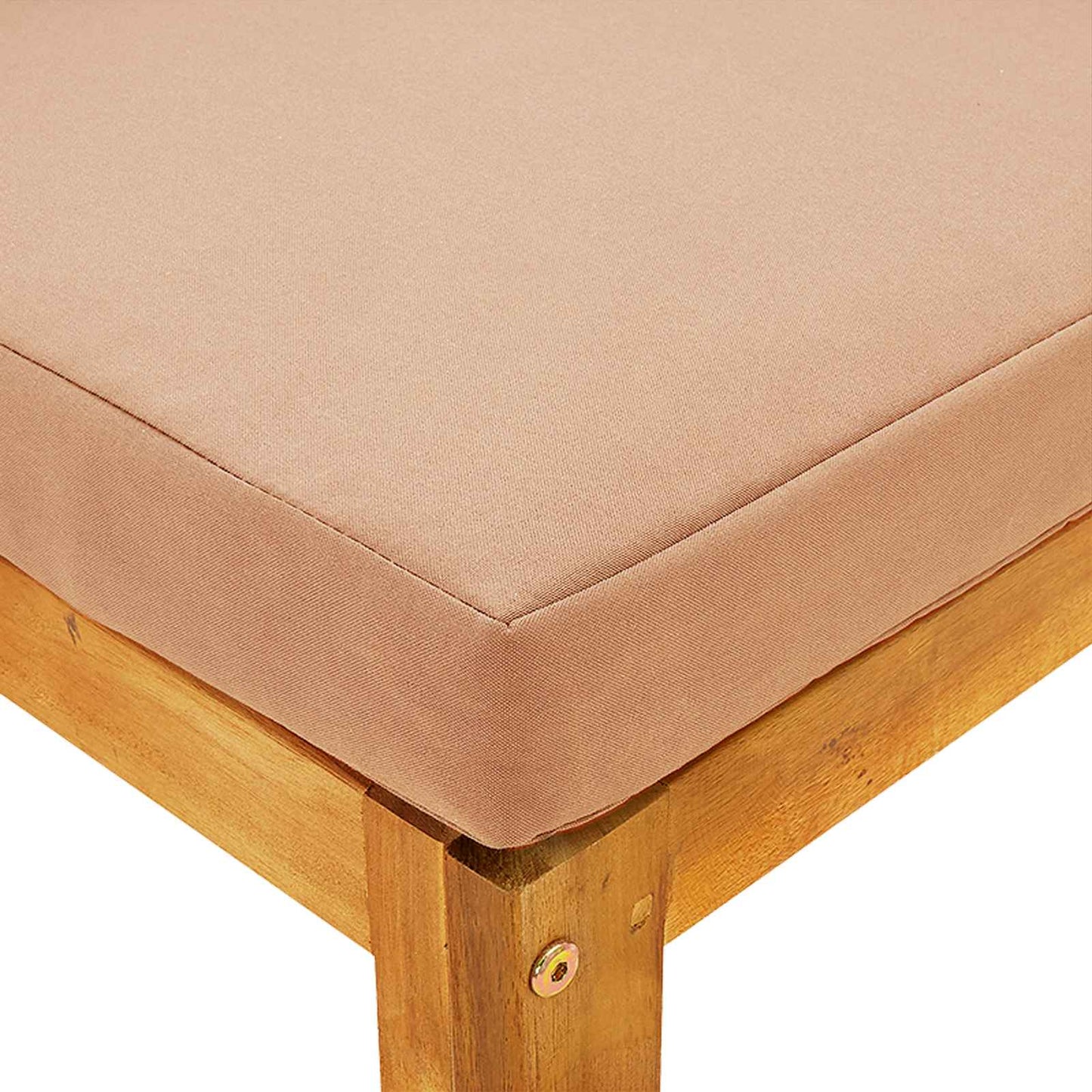 vidaXL Sectional Corner Sofa with Cushions Natural