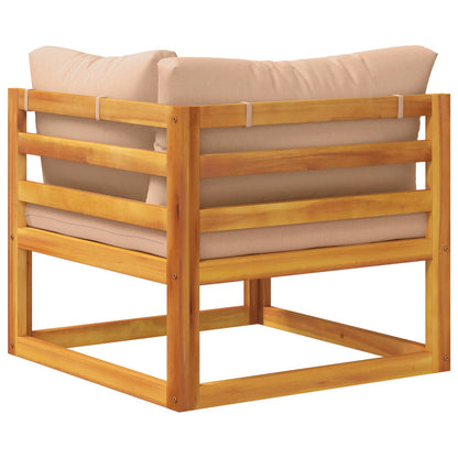 vidaXL Sectional Corner Sofa with Cushions Natural