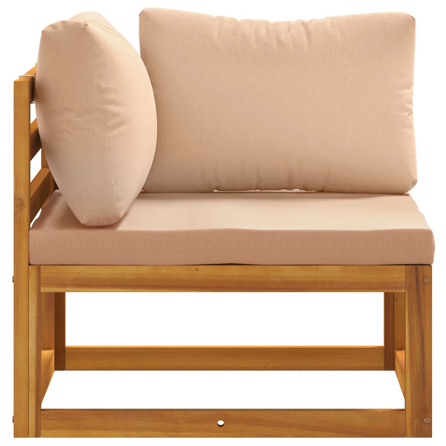 vidaXL Sectional Corner Sofa with Cushions Natural
