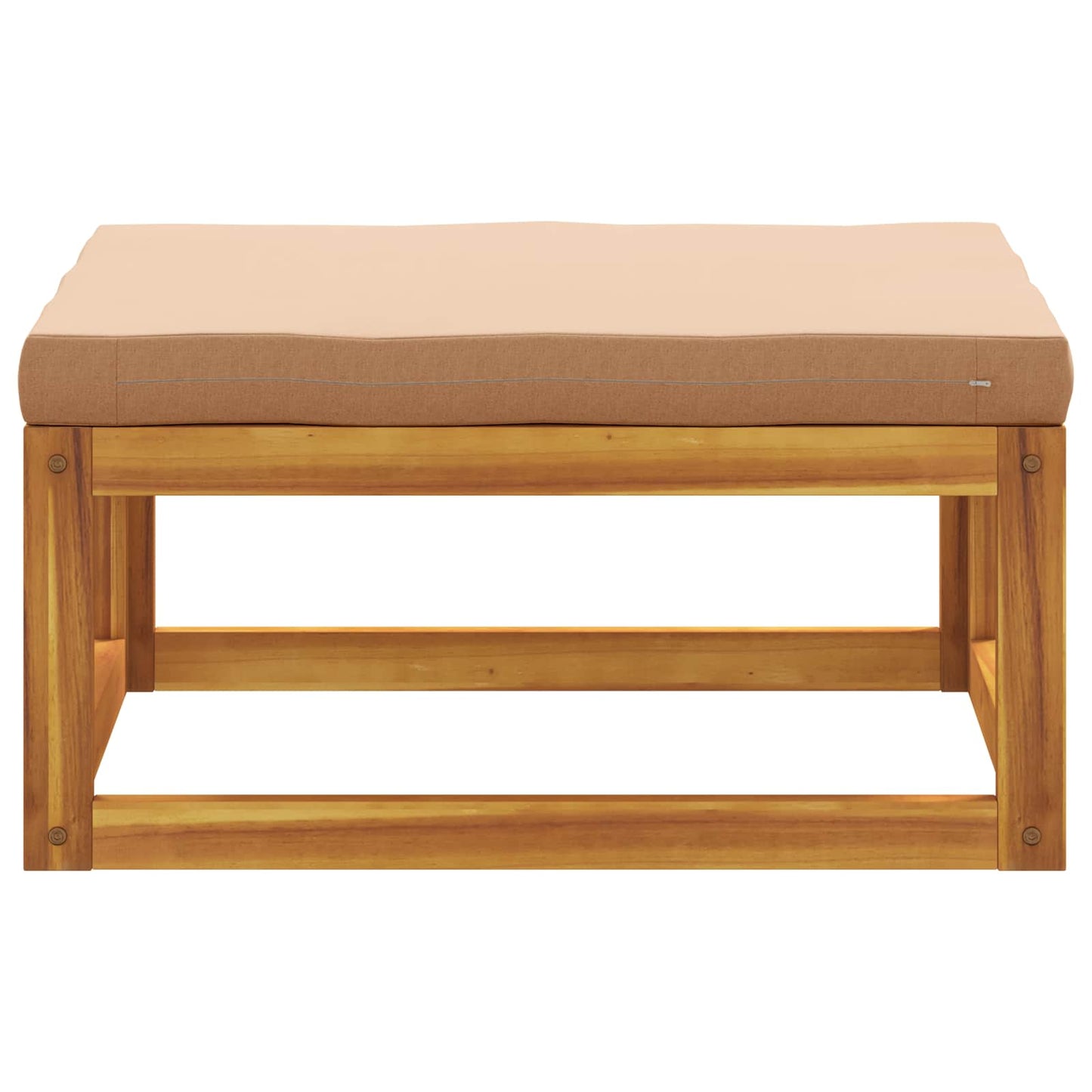 vidaXL Sectional Footrest with Cushions 100% polyester Solid Acacia