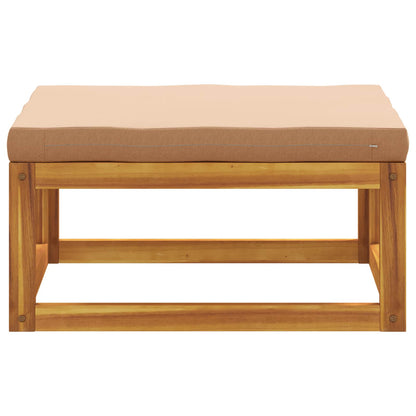 vidaXL Sectional Footrest with Cushions 100% polyester Solid Acacia