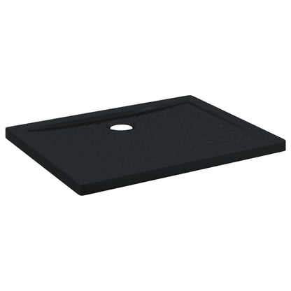 vidaXL Shower Base Tray with Dots 90 x 70 x 4 cm ABS Black