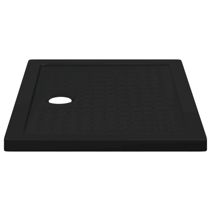 vidaXL Shower Base Tray with Dots 90 x 70 x 4 cm ABS Black