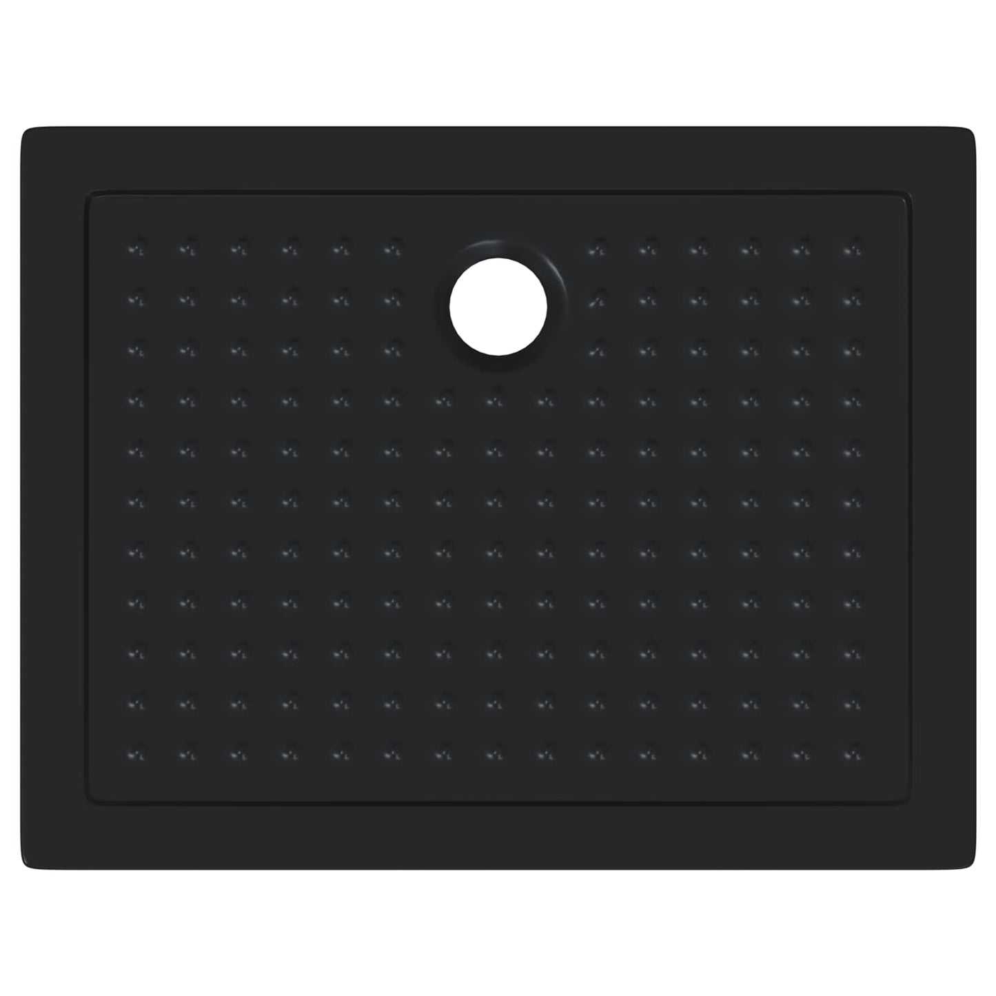 vidaXL Shower Base Tray with Dots 90 x 70 x 4 cm ABS Black