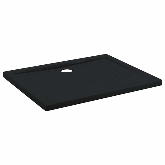 vidaXL Shower Base Tray with Dots 100 x 80 x 4 cm ABS Black