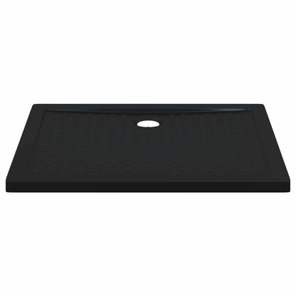 vidaXL Shower Base Tray with Dots 100 x 80 x 4 cm ABS Black