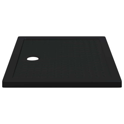 vidaXL Shower Base Tray with Dots 100 x 80 x 4 cm ABS Black