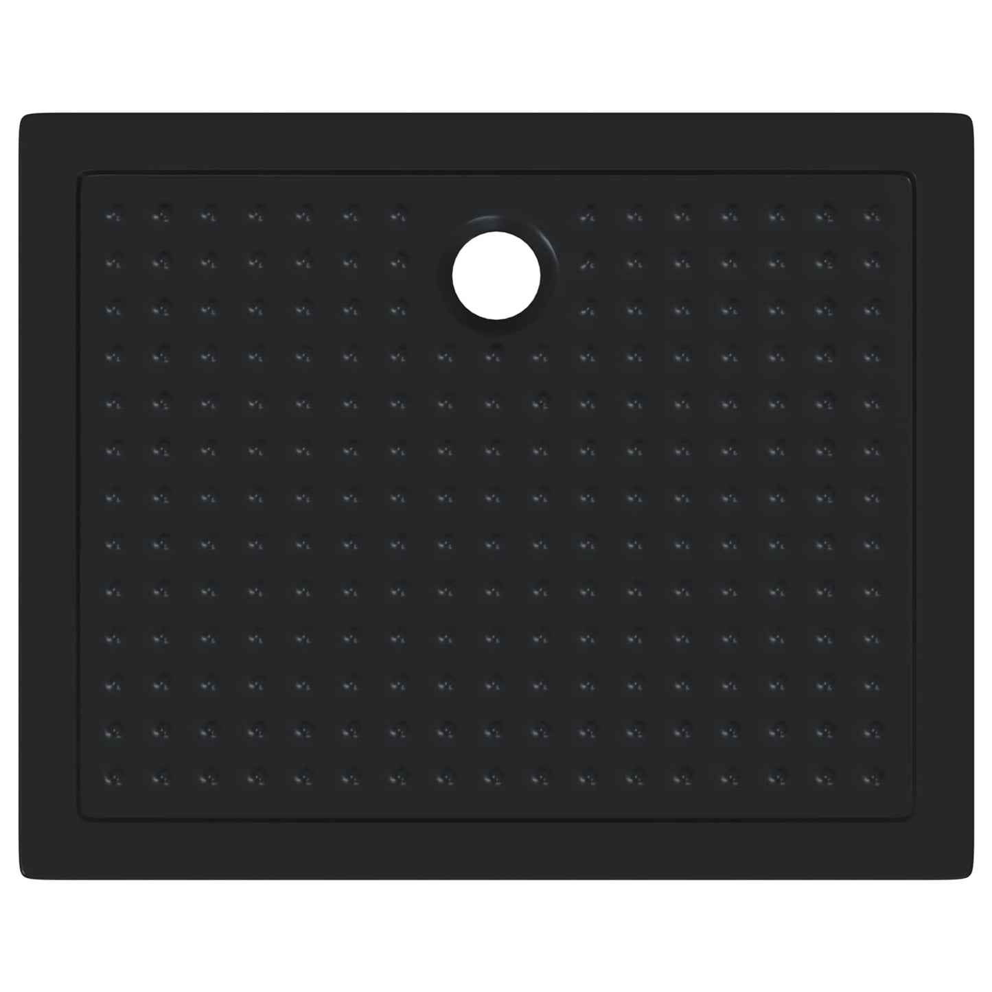 vidaXL Shower Base Tray with Dots 100 x 80 x 4 cm ABS Black