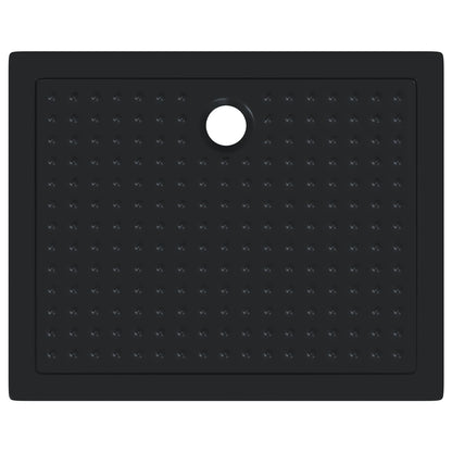 vidaXL Shower Base Tray with Dots 100 x 80 x 4 cm ABS Black