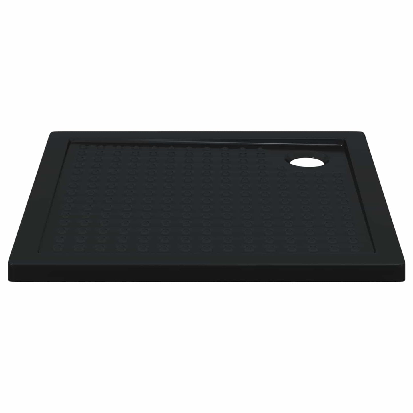 vidaXL Shower Base Tray with Dots 90 x 90 x 4 cm ABS Black