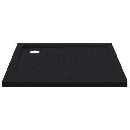 vidaXL Shower Base Tray with Dots 90 x 90 x 4 cm ABS Black