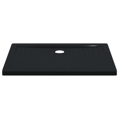 vidaXL Shower Base Tray with Dots 100 x 70 x 4 cm ABS Black