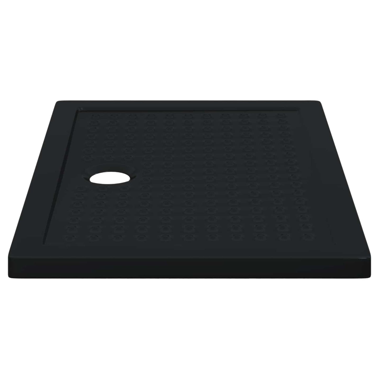 vidaXL Shower Base Tray with Dots 100 x 70 x 4 cm ABS Black