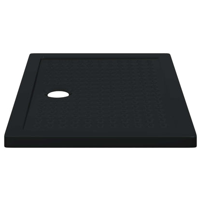 vidaXL Shower Base Tray with Dots 100 x 70 x 4 cm ABS Black