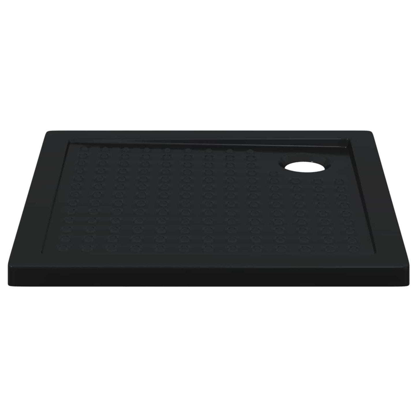 vidaXL Shower Base Tray with Dots 80 x 80 x 4 cm ABS Black