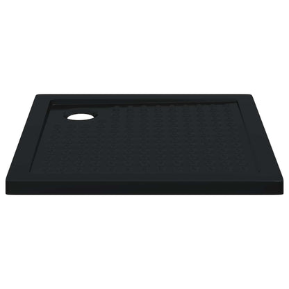 vidaXL Shower Base Tray with Dots 80 x 80 x 4 cm ABS Black
