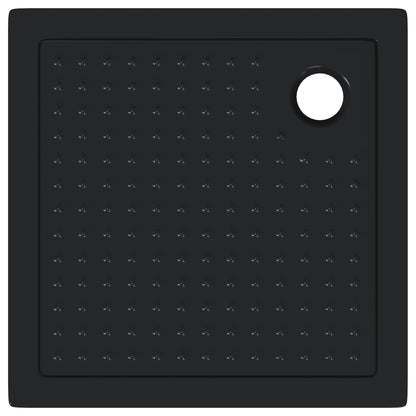 vidaXL Shower Base Tray with Dots 80 x 80 x 4 cm ABS Black