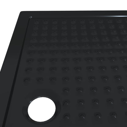 vidaXL Shower Base Tray with Dots Black 120 x 80 x 4 cm ABS